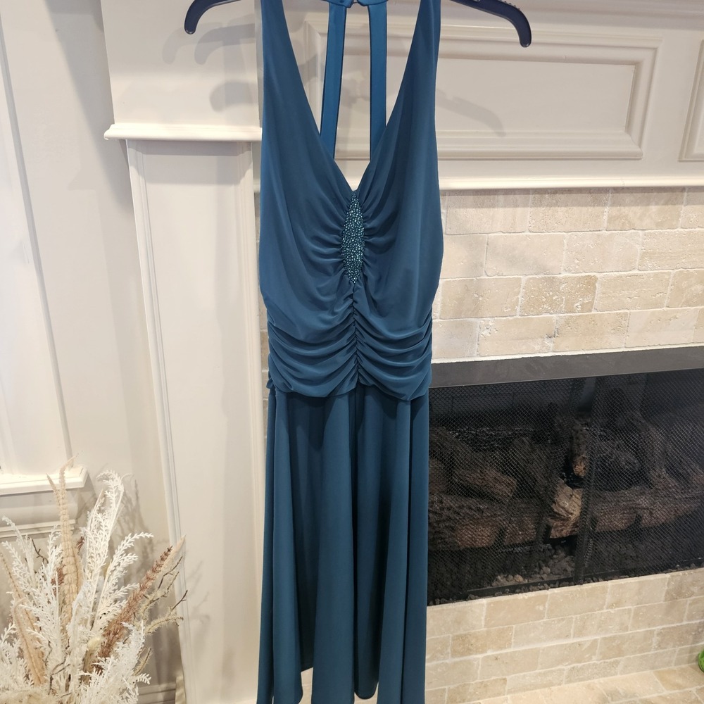 Evan Picone 10 Emerald Green Dress